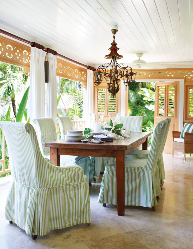 Colette van den Thillart best spaces Barbados indoor-outdoor dining room